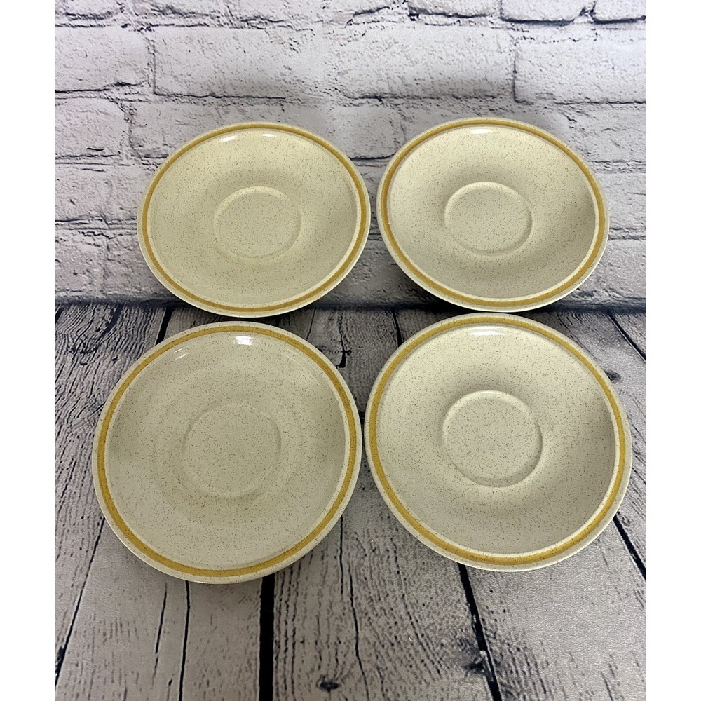 Hearthside Garden Festival Stoneware Japan Set of 4 Saucers 6.25"‎ (E3)